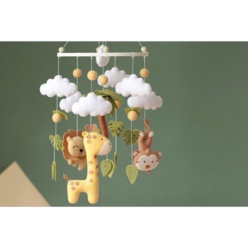 Bộ treo nôi hình thú cute Ms09 Tặng Khung Tròn