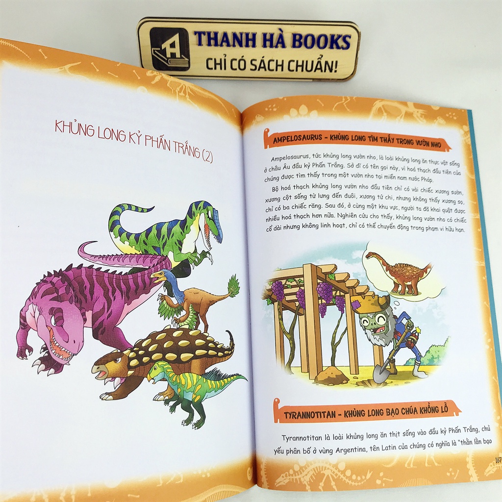 Sách - Trái cây đại chiến Zombie - Thế giới khủng long (lẻ tùy chọn)
