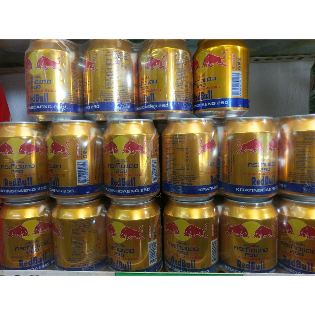 Lốc Bò Cụng Thái Redbull 250ml