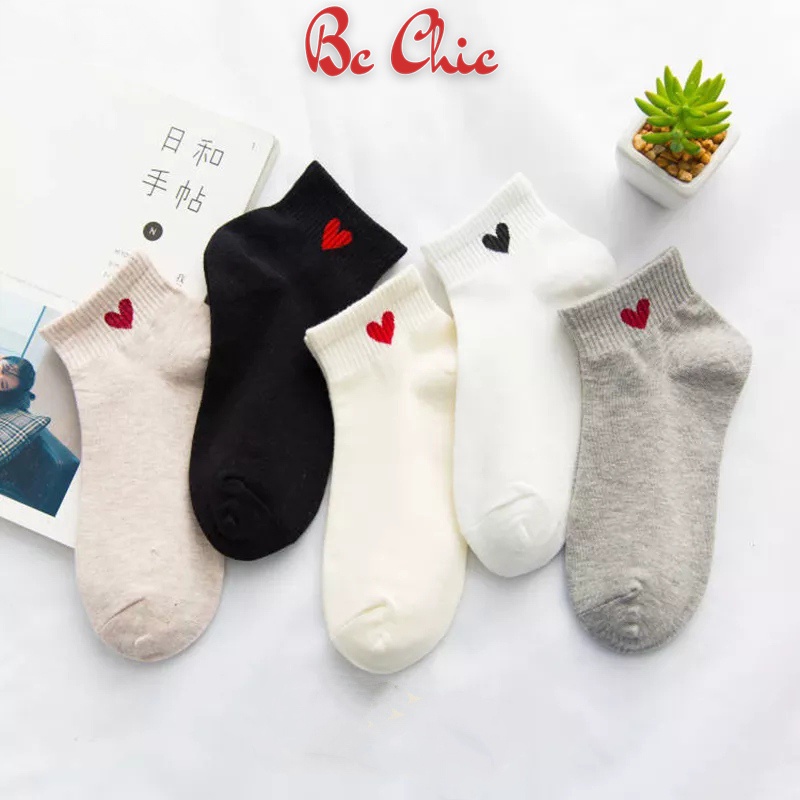 combo 10 đôi tất tim ngắn cổ T755 BC_CHIC LINGERIE