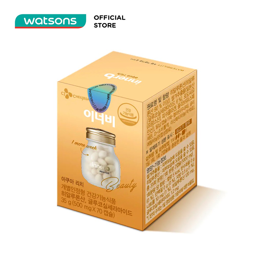 Thực Phẩm Bảo Vệ Sức Khỏe Innerb Aqua Rich Radiant Soft Skin Hỗ Trợ Giữ Ẩm Làm Đẹp Da hộp 70 viên | BigBuy360 - bigbuy360.vn