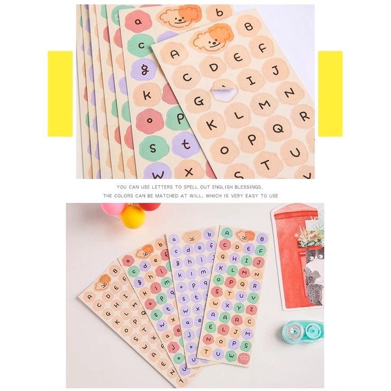 Miếng Dán Chữ Missnikki Dễ Thương Trang Trí Sổ Tay