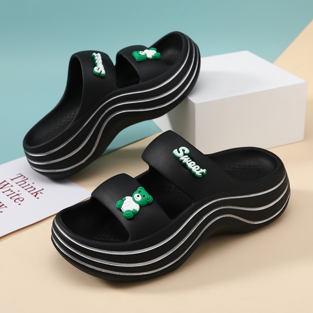 Tăng 1 size khách nhé - Dép bánh mì hai quai cho nữ đế cao siêu mềm hot trend