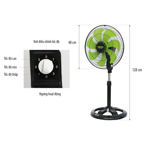 [Mã ELMS5 giảm 7% đơn 300K] Quạt lỡ thân sắt 7 cánh Senko LTS1636 | BigBuy360 - bigbuy360.vn