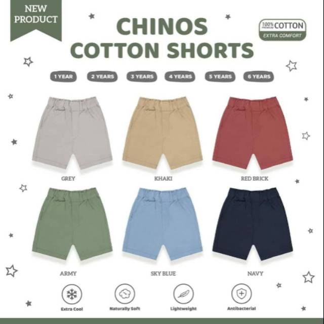 Quần short Cotton Chinos