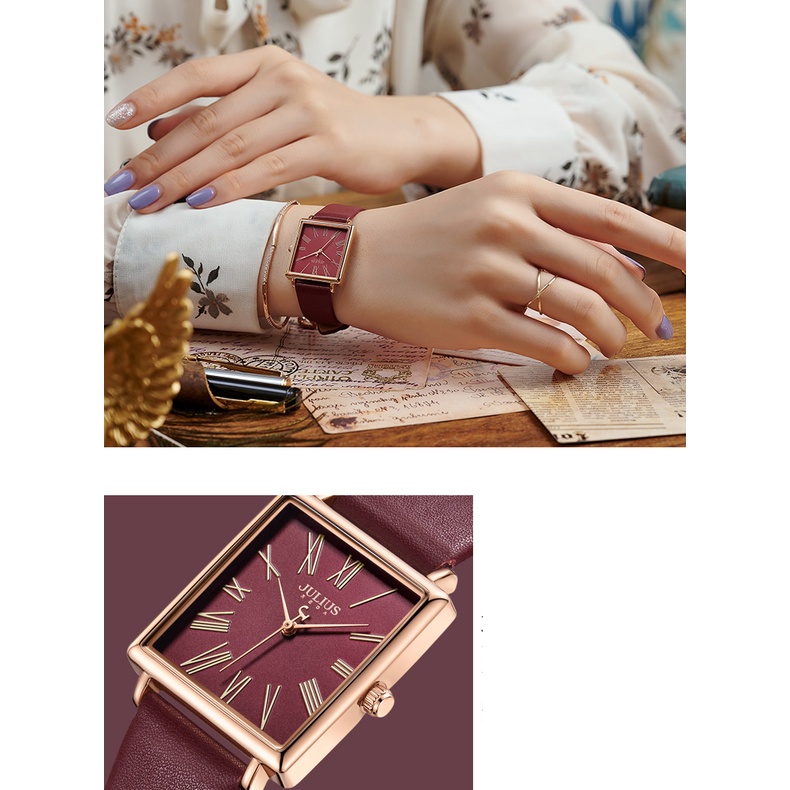 Đồng Hồ Nữ JULIUS JA-1269 dây da