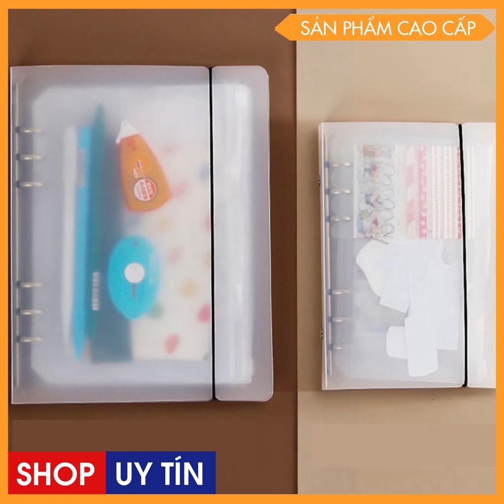 Bìa sổ còng 6 lỗ khổ A6 - A7, phụ kiện sổ bullet journal