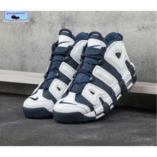 (CÓ QUÀ TẶNG) Giày thể thao NIKE AIR MORE UPTEMPO blue/white Xanh chữ trắng