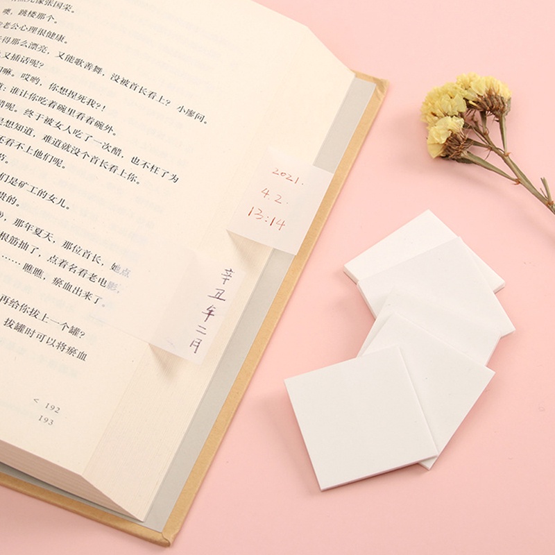50 Tờ Giấy Ghi Chú Trong Suốt Chống Thấm Nước