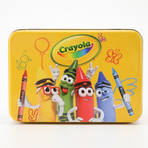 Quà tặng Hộp Thiếc đựng bút màu Crayola cao cấp (Hàng tặng không bán)