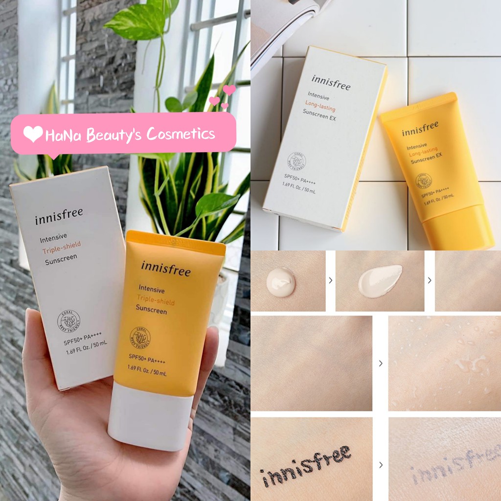 NEW 2020 -Kem Chống Nắng Innisfree Intensive Triple Shield Sunscreen SPF50+/PA++++8