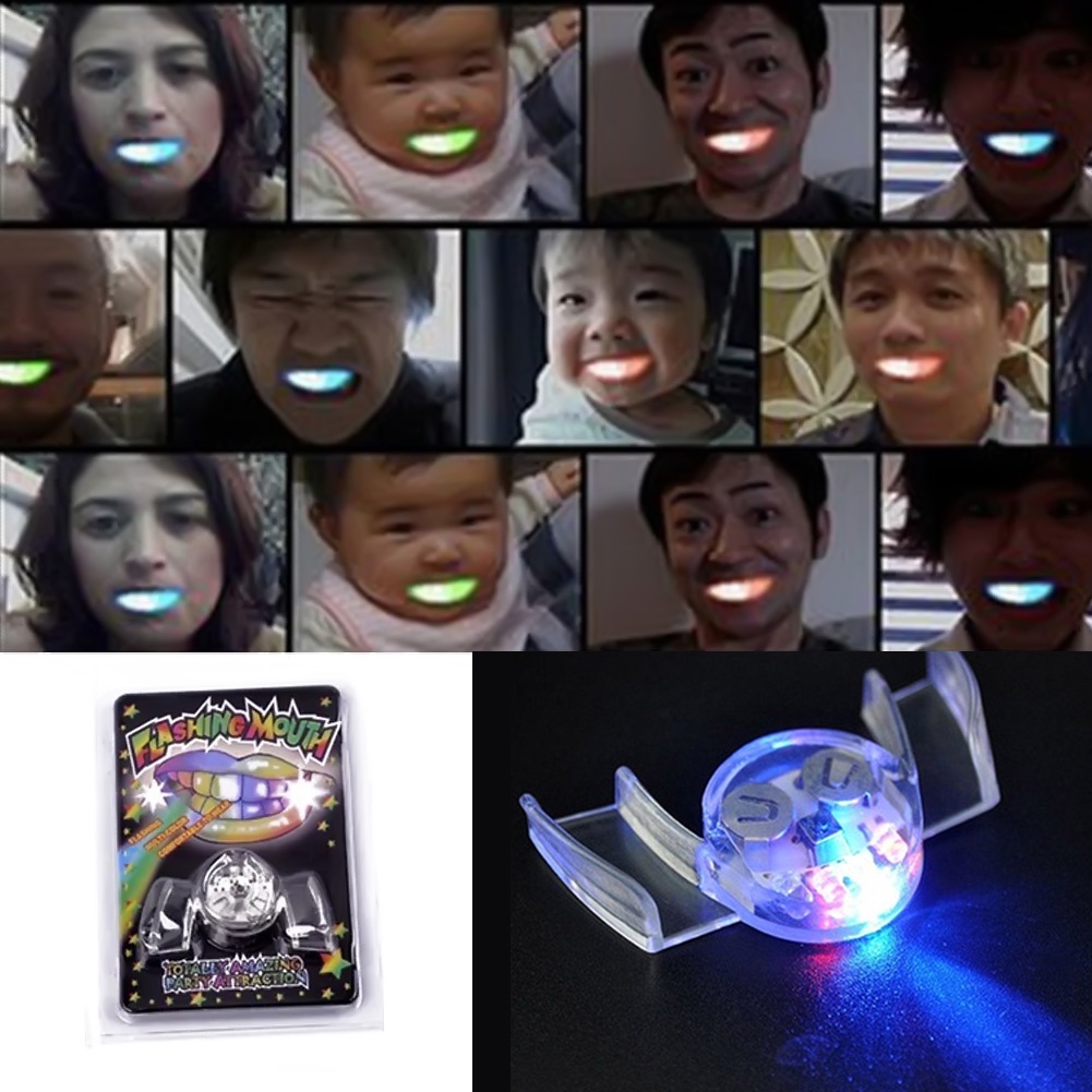 Hàm Răng Giả Có Đèn LED Phát Sáng Cho Tiệc Halloween