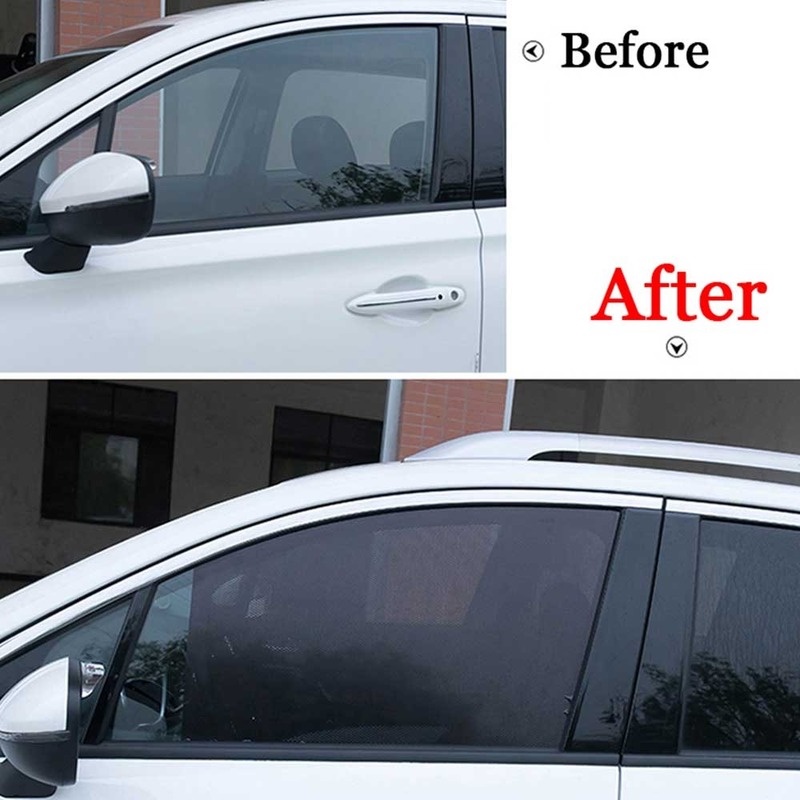 2pcs Car Window Sunshade Cover UV Protection Static Cling Sticker Film Car Sunroof Window Film