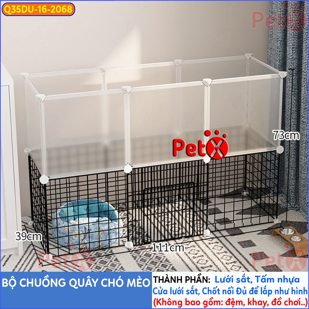 Quây chuồng chó mèo lắp ghép nuôi thú cưng sơn tĩnh điện giá rẻ-6