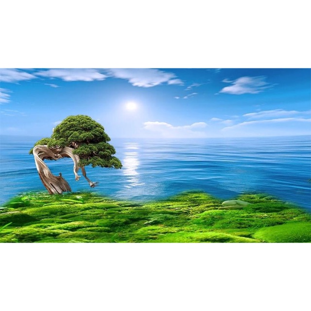 Tranh 3D hồ cá