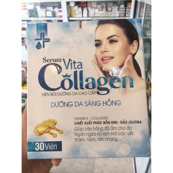 Viên bôi dưỡng da cao cấp collagen 1 vỉ 5 viên