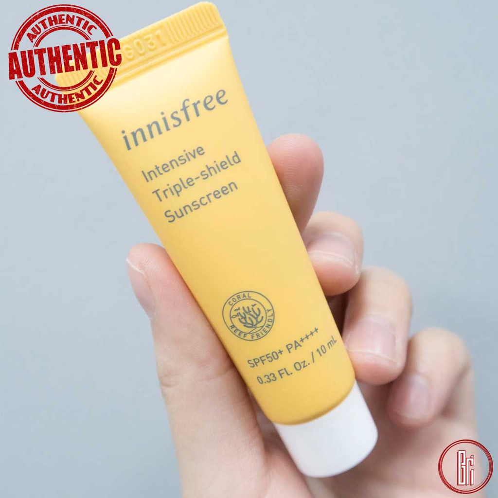 Kem chống nắng Innisfree Intensive Triple Shield Sunscreen SPF50+ PA++++ Mini Size 10ml | BigBuy360 - bigbuy360.vn