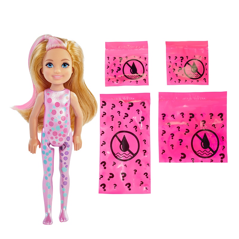 Đồ Chơi BARBIE Búp Bê Đổi Màu Chelsea - Phiên Bản Confetti GTT26