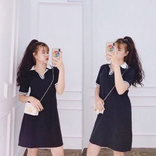 Đầm suông cổ bẻ huyền thoại cực đơn giản thoải mái ❤️