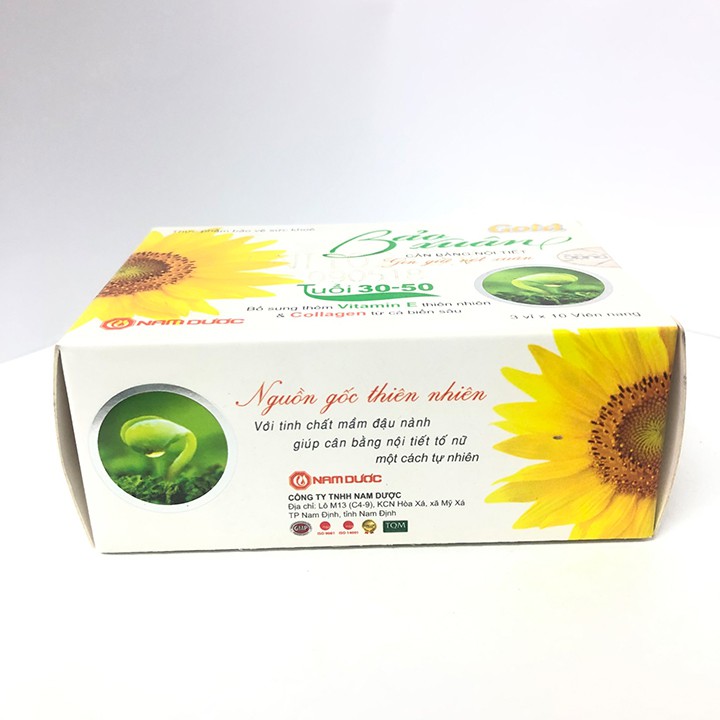 Viên uống Bảo Xuân Gold - Với tinh chất mầm đậu nành giúp cân bằng nội tiết tố nữ một cách tự nhiên hộp 30 viên | BigBuy360 - bigbuy360.vn
