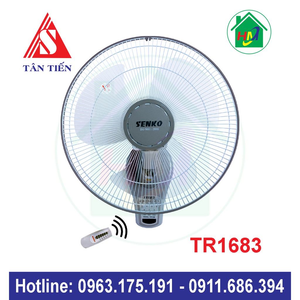 [Mã ELMS5 giảm 7% đơn 300K] Quạt Treo Tường Điều Khiển Senko TR1683 | BigBuy360 - bigbuy360.vn