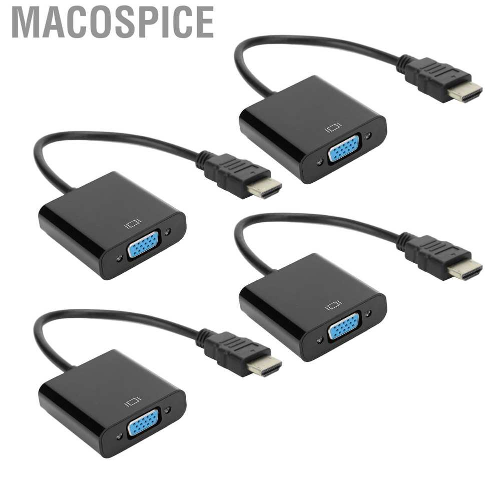 4 Cáp Chuyển Đổi Từ Macospice Từ Hdmi Sang Vga Cho Laptop Dvd Ps3 / X360 Box 1080p