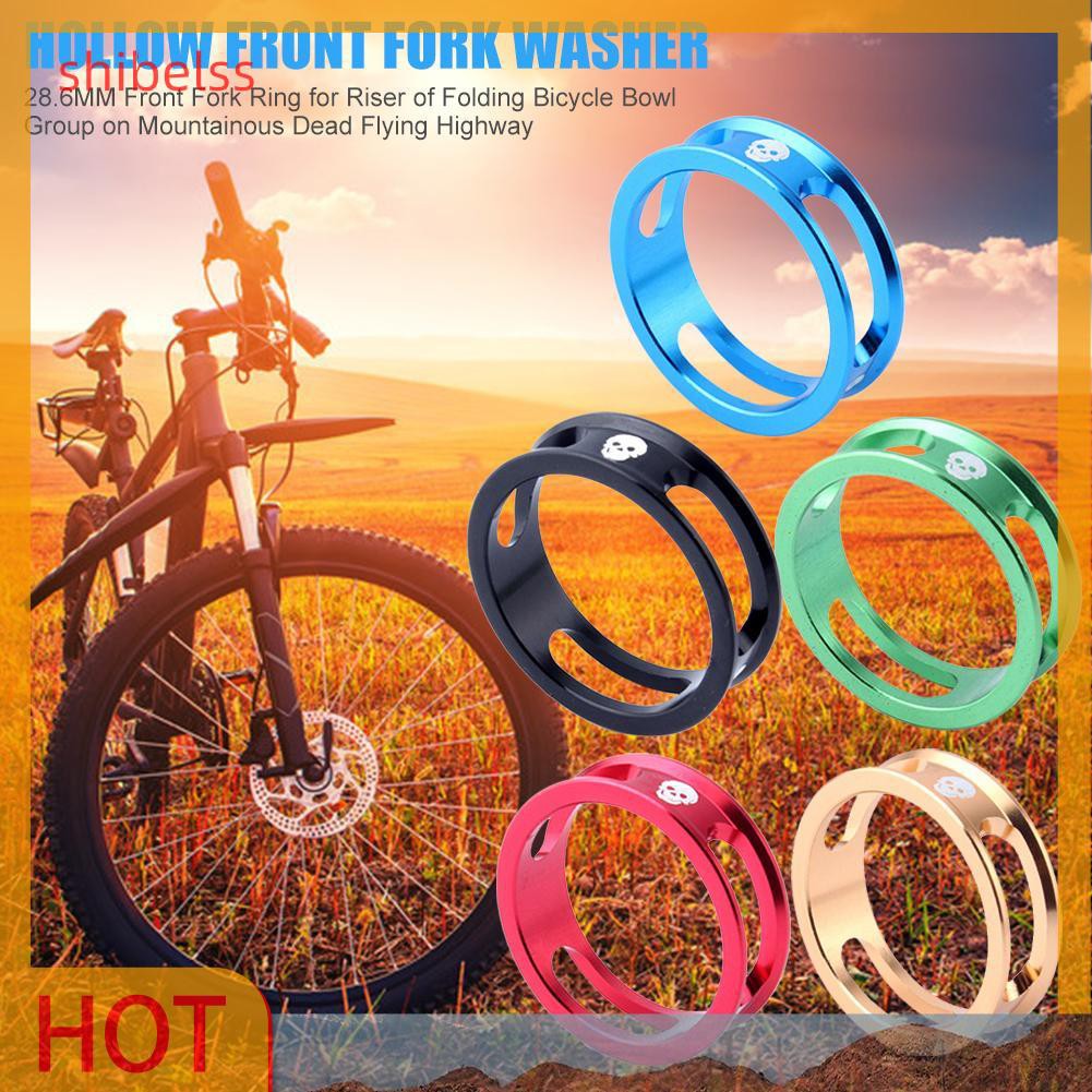 （ʚshibelss）Aluminum Alloy 28.6mm Fork Washer Bicycle Bowl Set Bike Fixed Gear Track