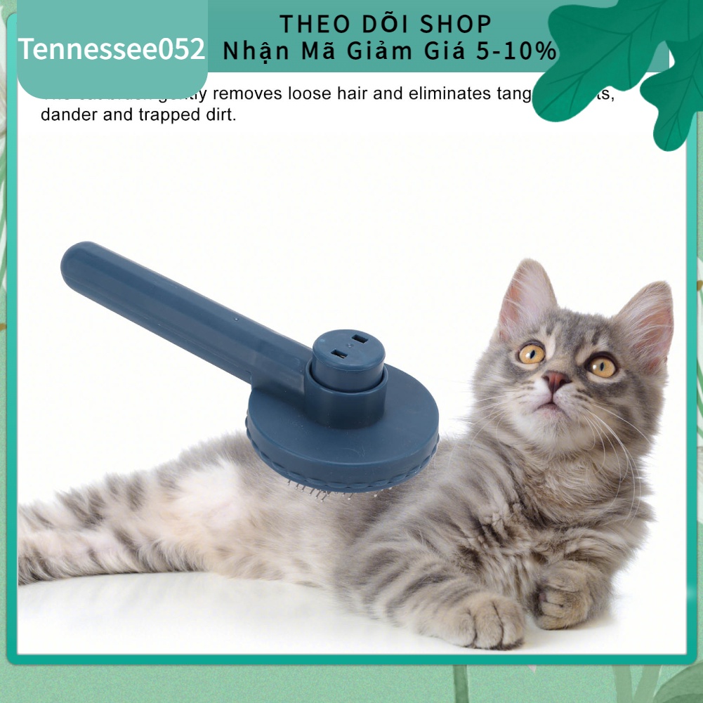 🌷Hàng Sẵn Lược chải lông chó mèo Chó có nút bấm Dụng Cụ Vệ Sinh Làm Đẹp Cho Thú Cưng【Tennessee052】