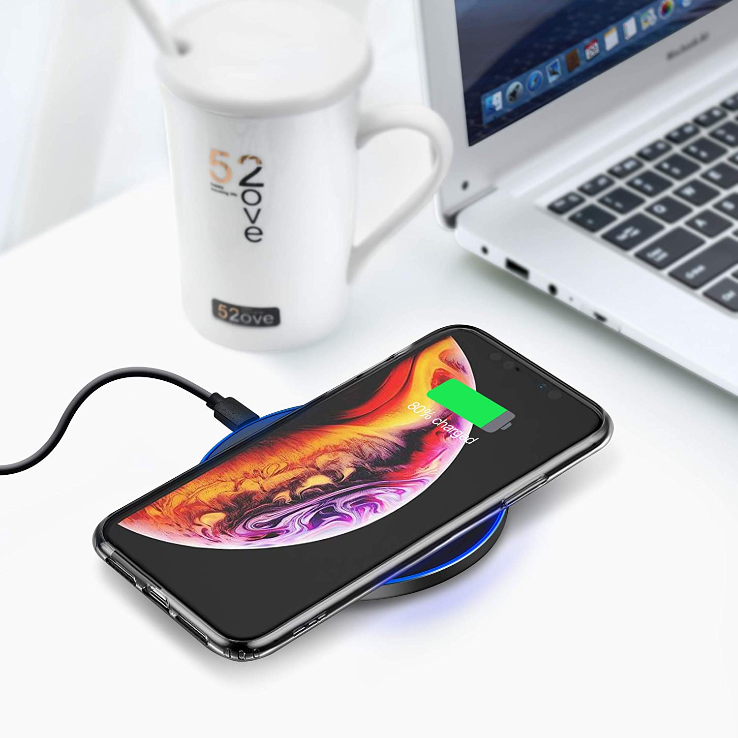 Đế Sạc Không Dây 10w Qi Cho Iphone Xs Xs Max Xr X 8 8 Plus Samsung Galaxy S10 S9 S8 S7 Note 9 8 7