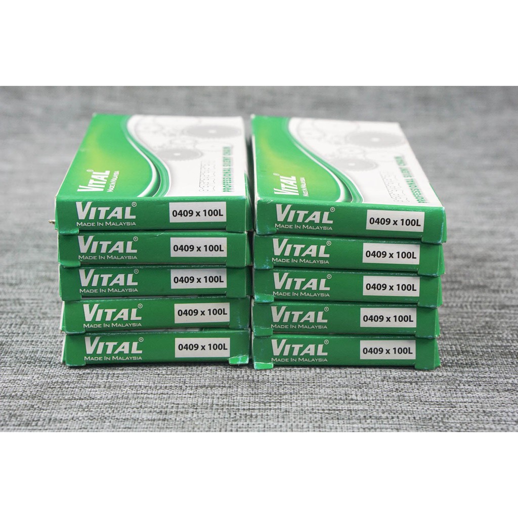 Sên cam VITAL 0409 (0434) 100 mắcsu Gn /Gz xích cam xe máy chính hãng, nhập khẩu Malaysia