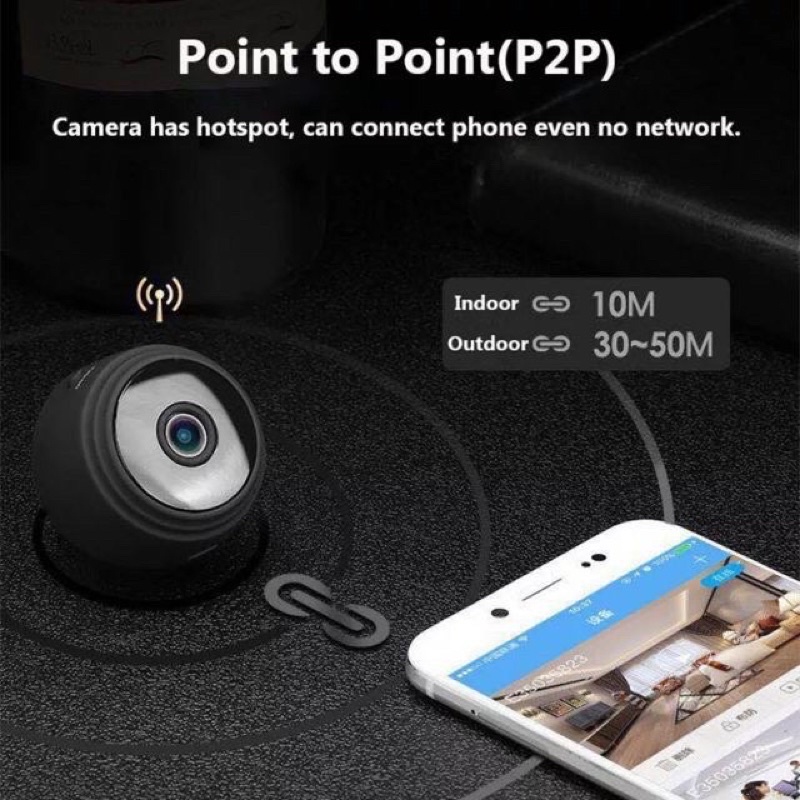 [BH 12 tháng] Camera wifi giám sát A9 Full HD  - tích hợp pin | BigBuy360 - bigbuy360.vn