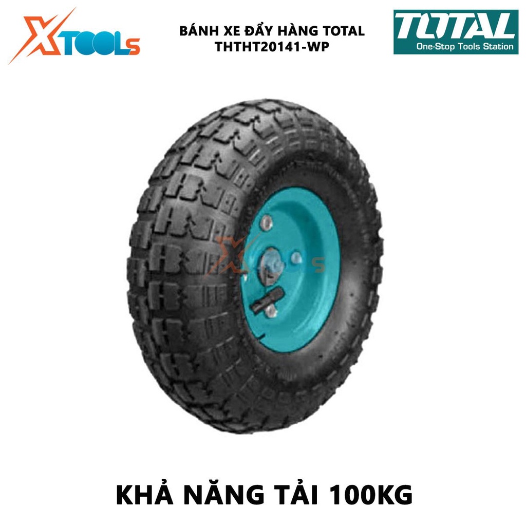 Bánh xe đẩy hàng bằng tay TOTAL THTHT20141-WP | Bánh xe đẩy hàng Khả năng tải: 100kg, sử dụng cho hai xe đẩy hàng bằng t