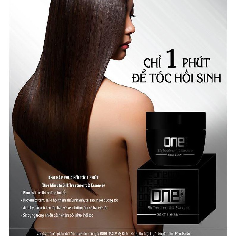 Hấp phục hồi tóc 1 phút One Minute Mask Silk Treatment And Essence (Sophia Platinum) chính hãng