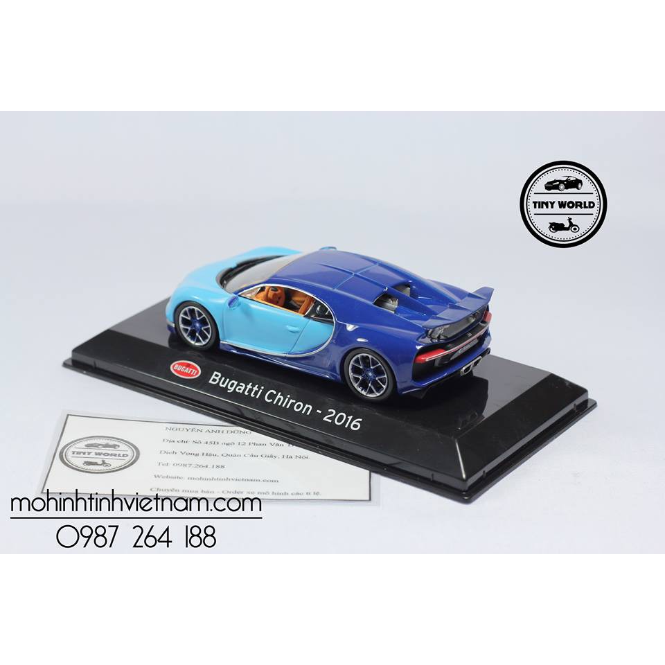 MÔ HÌNH Ô TÔ BUGATTI CHIRON 2016 (XANH) 1:43 LEO MODEL