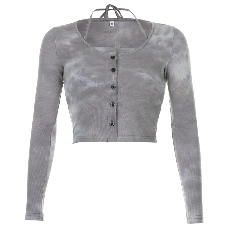 Set áo 2 dây croptop kèm áo Cardigan tay dài thời trang nữ quyến rũ | BigBuy360 - bigbuy360.vn