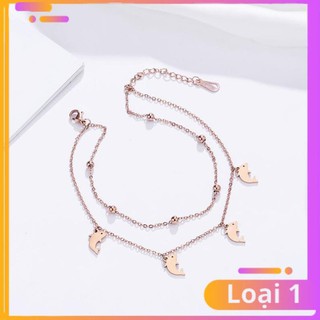 [Khuyến Mãi Sốc] Lắc chân cá heo titan không đen không rỉ không phai màu kiểu dáng trẻ trung dễ thương
