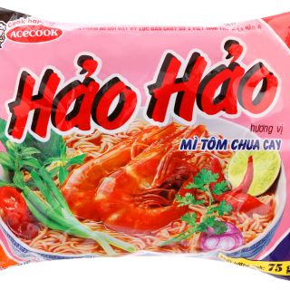 Combo 10gói mì tôm Hảo hảo chua cay/gà/chua ngọt/tôm/hải sản  75g