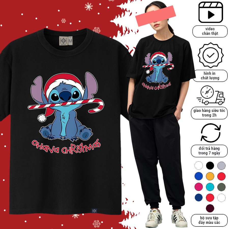 Áo Thun Tay Ngắn Cotton Noel Hình Gấu Cute Phong Cách Hàn Quốc Nam Và Nữ LL5002