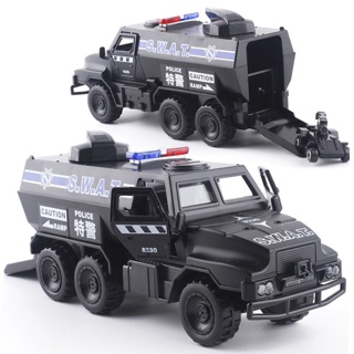 Mô Hình Xe Kim Loại Nhựa Cảnh Sát Swat Có đèn, trớn & âm thanh 8230 - Size C18xR6xD9cm
