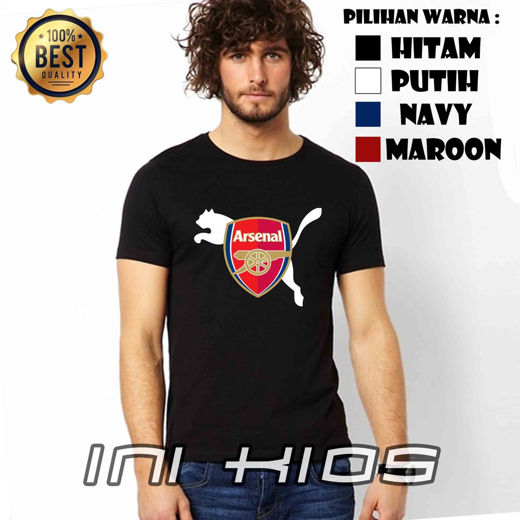 Áo Thun In Hình Arsenal Fc Puma Thời Trang Cho Nam Nữ