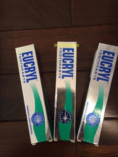 KEM và BỘT ĐÁNH RĂNG EUCRYL TOOTHPASTE