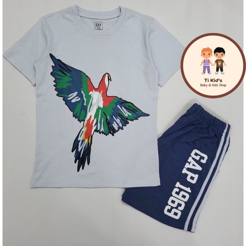 Bộ quần áo cộc tay Gap size đại 100% cotton