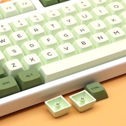Keycap Matcha Trà Xanh Profile XDA hoặc OEM nhựa PBT cao cấp 124 nút in Dye-Sub