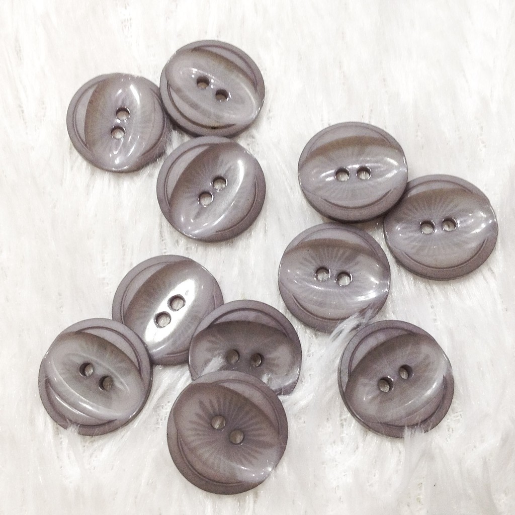 Nút áo nhựa truyền thống nhiều màu dễ thương khuy nhựa trang trí scrapbook size 1.8CM