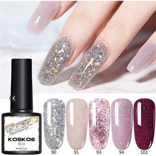 Sơn móng tay KOSKOE nhũ kim tuyến lấp lánh dung tích 8ml độc đáo