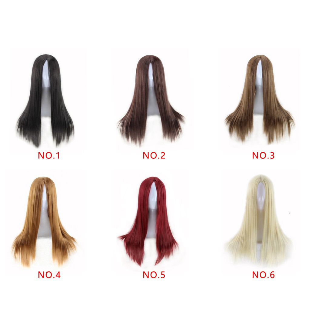Tóc giả dài 63cm dáng thẳng hỗ trợ hoá trang đa dụng