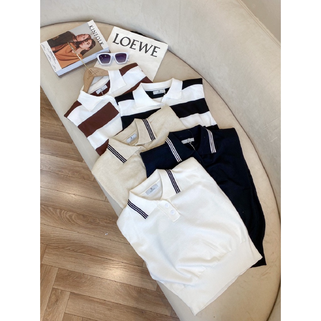 Áo sát nách đệm vai , áo nữ cổ polo không tay - CHOOSE ME KLP