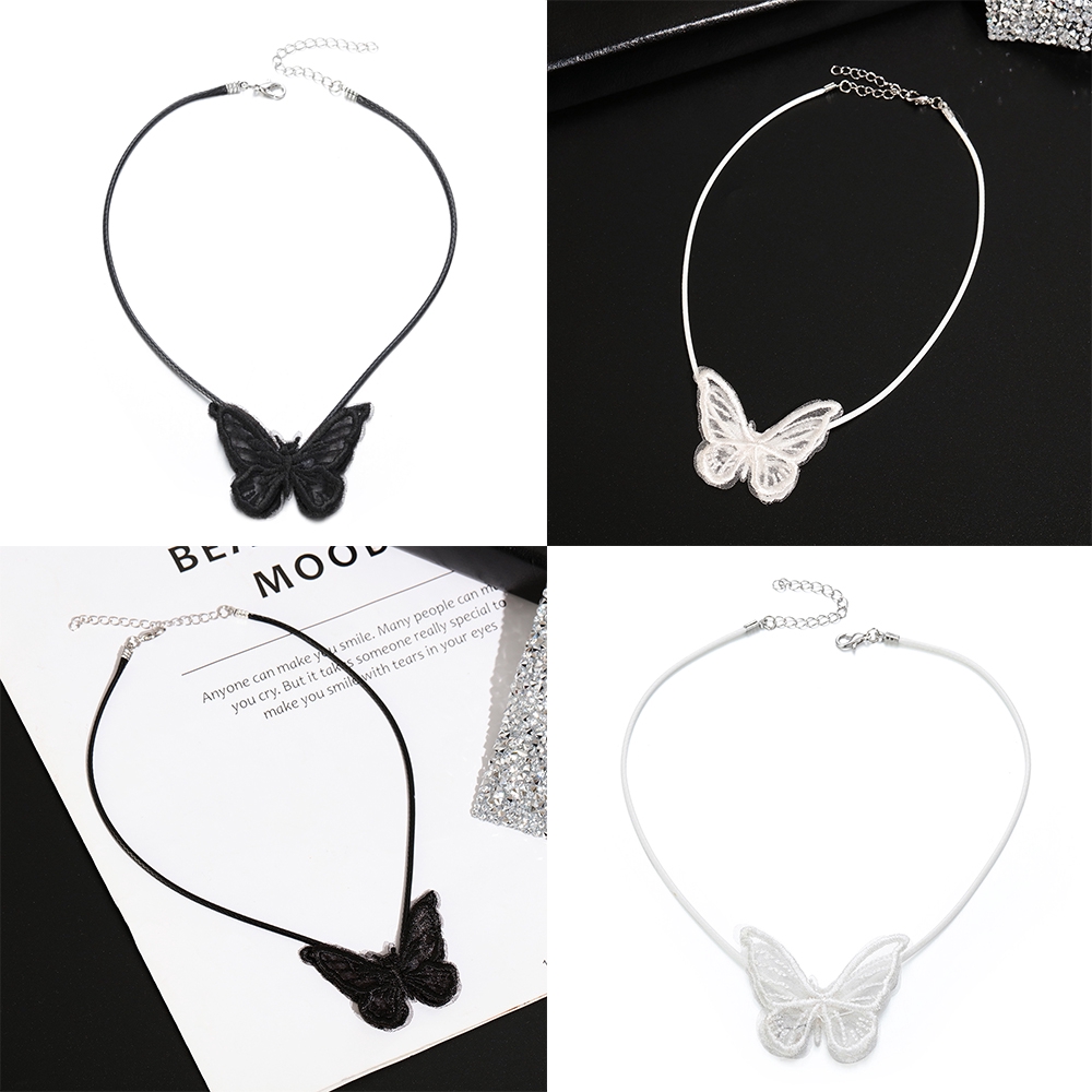 Vòng cổ choker phối ren hình bướm thời trang quyến rũ cho nữ | BigBuy360 - bigbuy360.vn