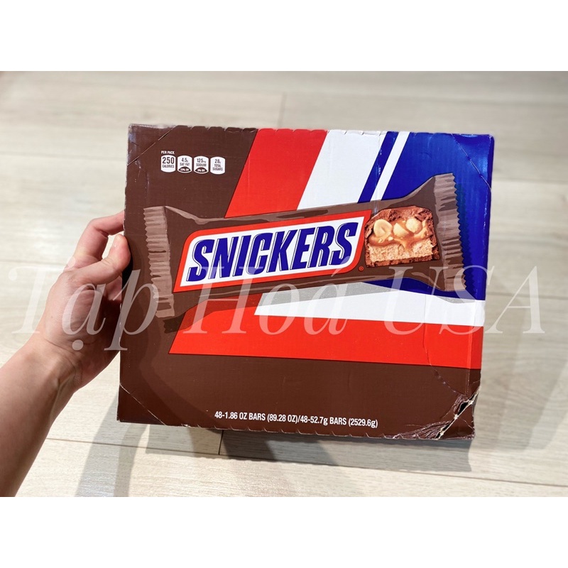 Kẹo Snickers Milk Chocolate Peanuts Caramel  - MỸ