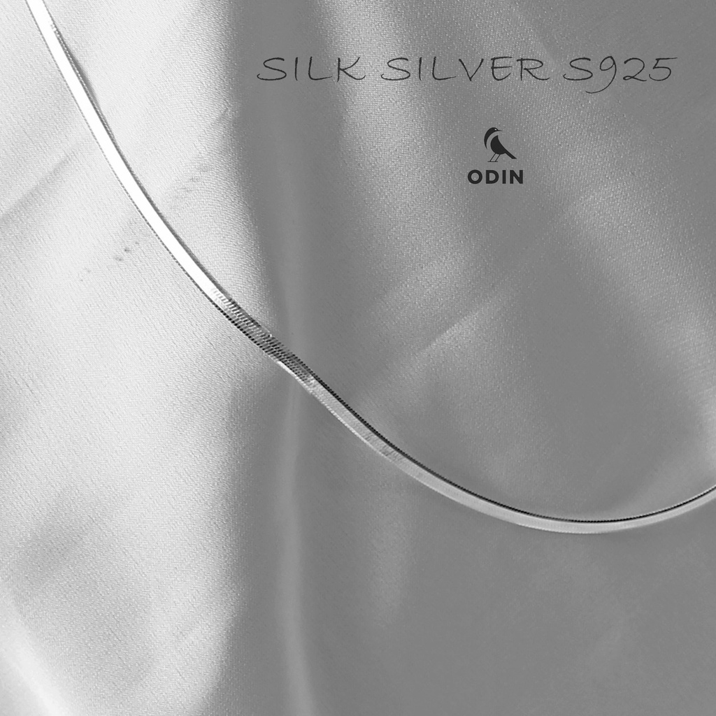 Dây chuyền lụa - Silk Necklace - BẠC Italy S925